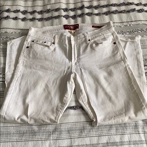 Lucky Brand White Crop Jeans